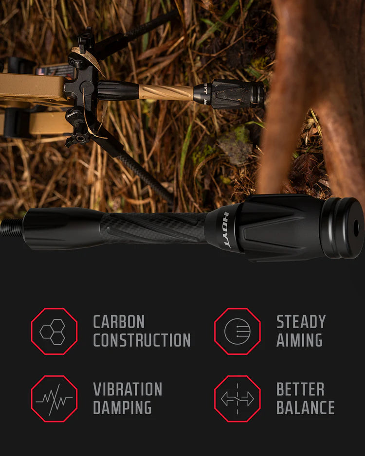 Load image into Gallery viewer, HOYT Stealth Pro Series Stabilizer 8" Wldr
