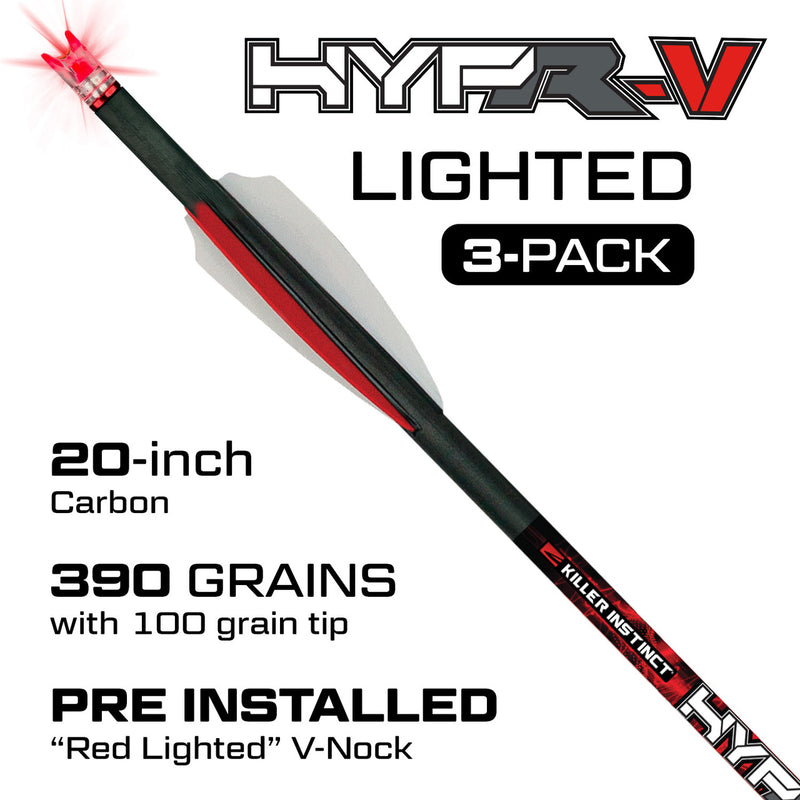 Load image into Gallery viewer, Killer Instinct LIGHTED HYPR V 20" CROSSBOLTS
