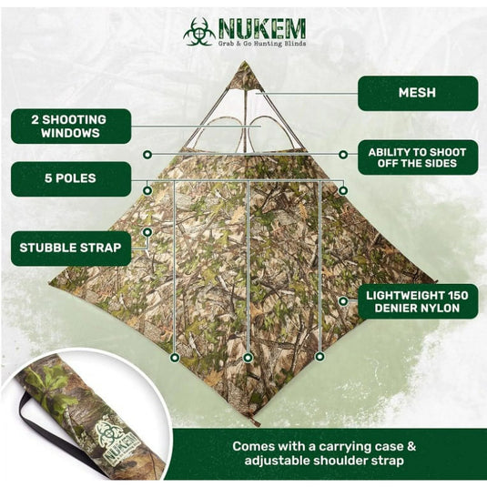 Nukem Ground Blind HTC Green XL