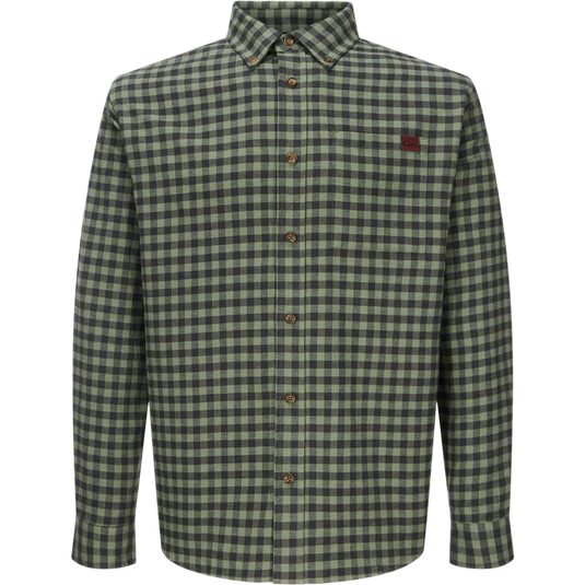 Autumn Flannel LS Shirt Olivine Large