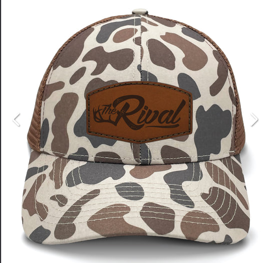 Rival Hat Leather Patch Mesh Back