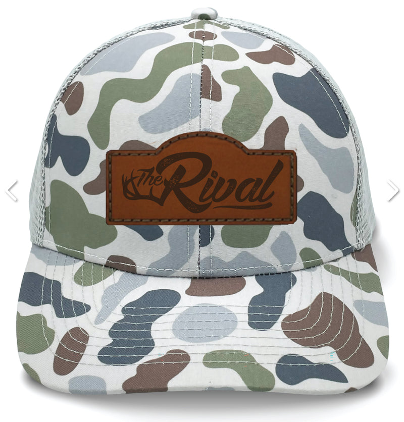 Load image into Gallery viewer, Rival Hat Leather Patch Mesh Back
