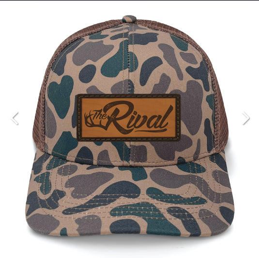Rival Hat Leather Patch Mesh Back